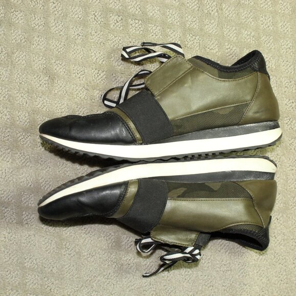 Steve Madden Kacie Women's Sz 10 Army Green Sneakers - Picture 3 of 6